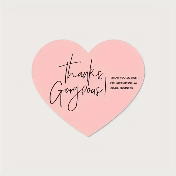 Other - 200 PACK THANKS GORGEOUS SMALL BUSINESS CARDS